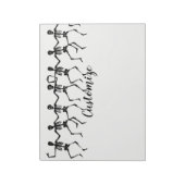 Danskeletten Halloween Thunder_Cove Notitieblok (Linkerzijde)