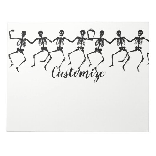 Danskeletten Halloween Thunder_Cove Notitieblok (Voorkant)