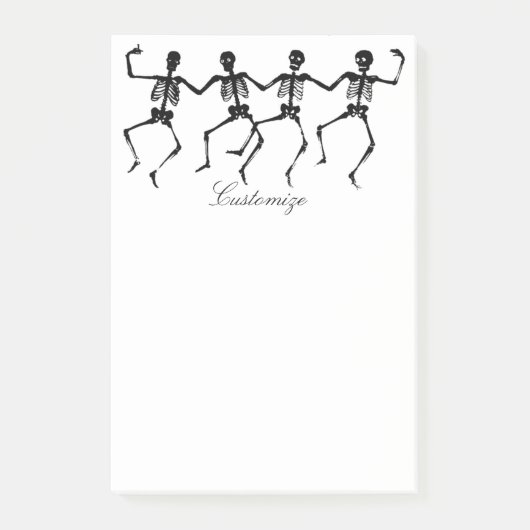 Danskeletten Halloween Thunder_Cove Post-it® Notes (Voorkant)