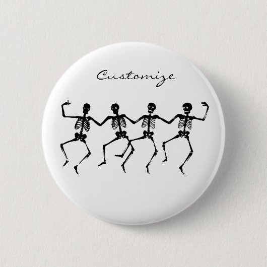 Danskeletten Halloween Thunder_Cove Ronde Button 5,7 Cm (Voorkant)