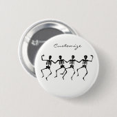 Danskeletten Halloween Thunder_Cove Ronde Button 5,7 Cm (Voorkant /achterkant)