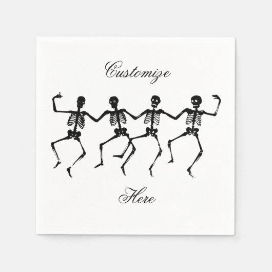 Danskeletten Halloween Thunder_Cove Servet (Voorkant)