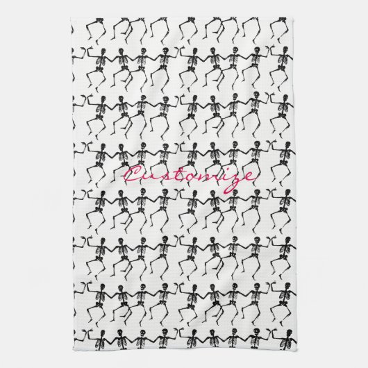 Danskeletten Halloween Thunder_Cove Theedoek (Verticaal)