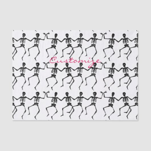 Danskeletten Halloween Thunder_Cove Tissuepapier (Voorkant)