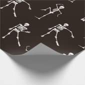 Danskeletten naadloos patroon cadeaupapier (Hoek)