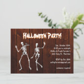 Danskeletten op uitnodiging van Halloween (Staand voorkant)