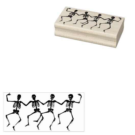 Danskeletten Rubberstempel (Gestempeld)