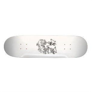 Danskeletten schaats board persoonlijk skateboard