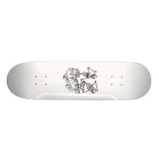 Danskeletten schaats board persoonlijk skateboard