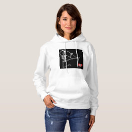 Danskeletten voor dames met als basisch gebogen ov hoodie