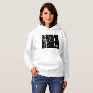 Danskeletten voor dames met als basisch gebogen ov hoodie