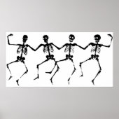 Danskeletten (zwart-wit) poster (Voorkant)