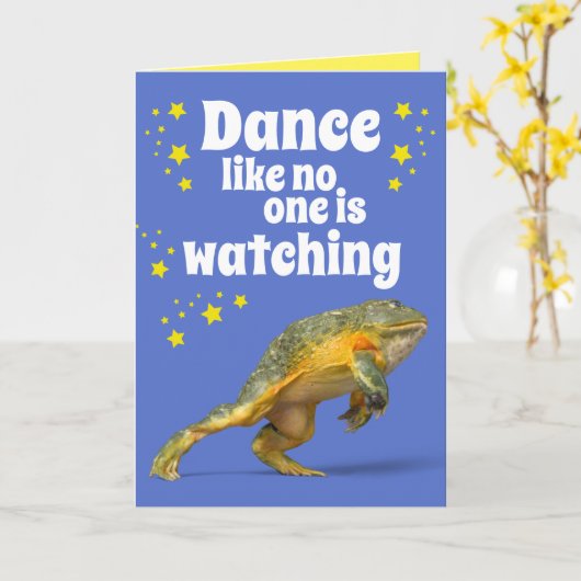 Danskikker - Dance als niemand kijkt Kaart (Gele Bloem)