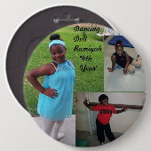 dansknop ronde button 6,0 cm (Voorkant /achterkant)