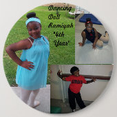 dansknop ronde button 6,0 cm (Voorkant)