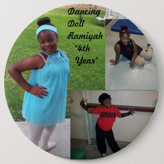 dansknop ronde button 6,0 cm (Voorkant)