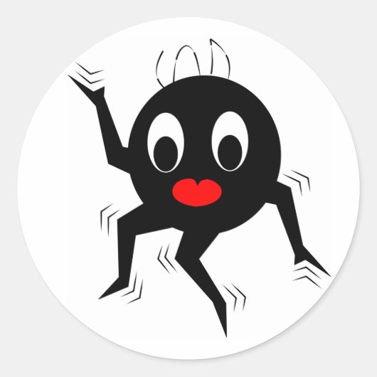 Danskoningin Ronde Sticker (Voorkant)