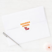 Danskoningin Ronde Sticker (Envelop)