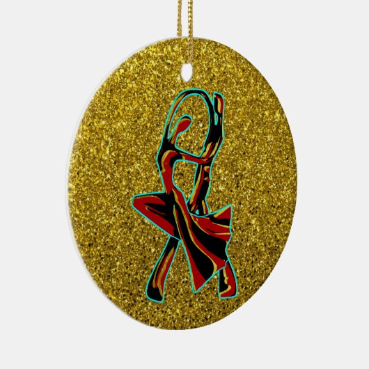 Danskoppel Keramisch Ornament (Rechts)