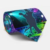 Danskoppeling op lichtdansvloer stropdas (Opgerold)