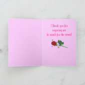 Dansleraar Bedankt Kaart (Binnen)