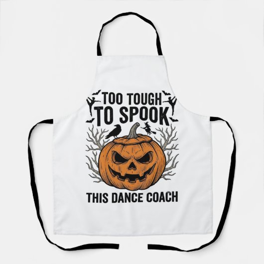 Dansleraar Halloween Pompoen Graveershirt De Schort (Voorkant)