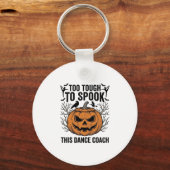 Dansleraar Halloween Pompoen Graveershirt De Sleutelhanger (Voorkant)