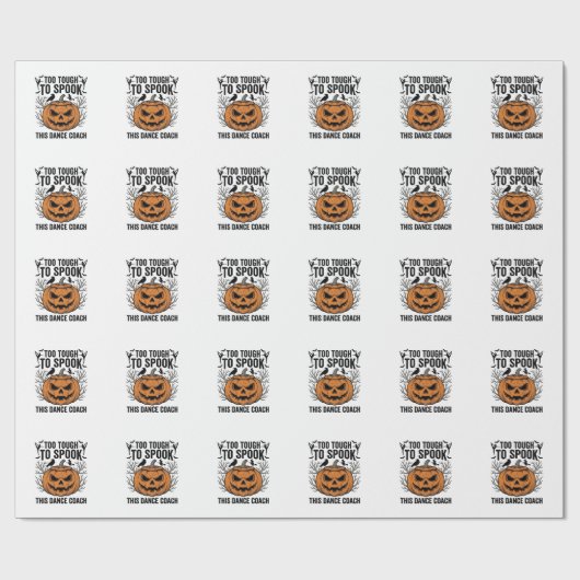 Dansleraar Halloween Pompoen Gravure Shirt De Cadeaupapier (Vlak)