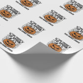 Dansleraar Halloween Pompoen Gravure Shirt De Cadeaupapier (Hoek)