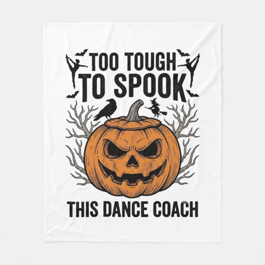 Dansleraar Halloween Pompoen Gravure Shirt De Fleece Deken (Voorkant)