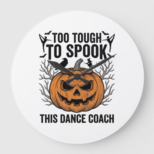 Dansleraar Halloween Pompoen Gravure Shirt De Grote Klok (Voorkant)