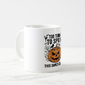 Dansleraar Halloween Pompoen Gravure Shirt De Koffiemok (Voorkant links)