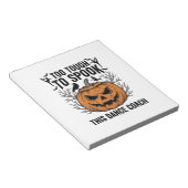 Dansleraar Halloween Pompoen Gravure Shirt De Notitieblok (Schuin)
