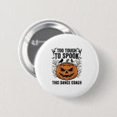 Dansleraar Halloween Pompoen Gravure Shirt De Ronde Button 5,7 Cm (Voorkant /achterkant)