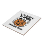 Dansleraar Halloween Pompoen Gravure Shirt De Tegeltje (Zijkant)