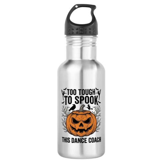 Dansleraar Halloween Pompoen Gravure Shirt De Waterfles (Voorkant)