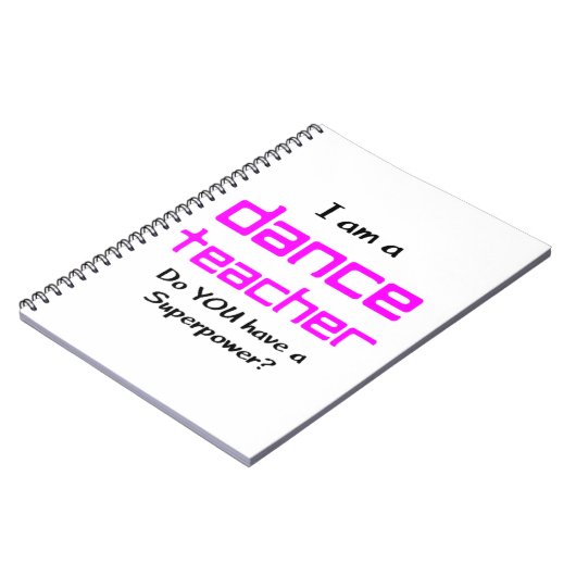 dansleraar notitieboek (Linkerzijde)