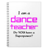 dansleraar notitieboek (Voorkant)