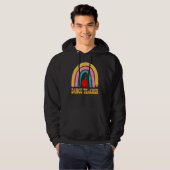 Dansleraar Regenboog Potlood Terug naar school Waa Hoodie (Voorkant volledig)