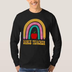 Dansleraar Regenboog Potlood Terug naar school Waa T-shirt