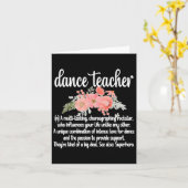 Dansleraar Waardering Vrouwen Zwart Clic Fit Kaart (Gele Bloem)