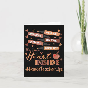 Dansleraar We kunnen anders zijn dan Black History Kaart