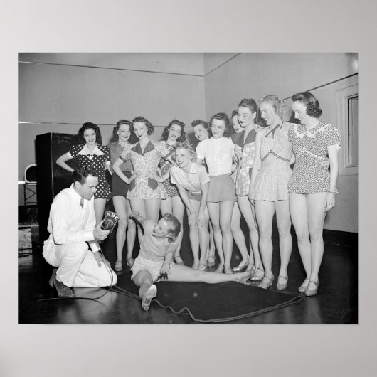 Dansles, 1938. Oude foto Poster (Voorkant)