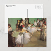 Dansles door Degas, Vintage Impressionisme Ballet Briefkaart (Voorkant / Achterkant)