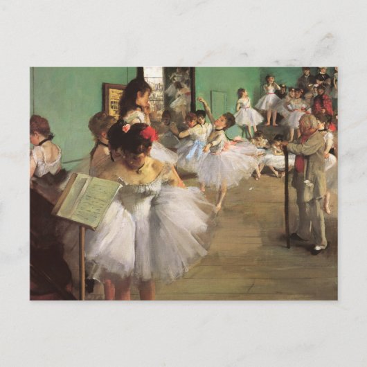Dansles door Degas, Vintage Impressionisme Ballet Briefkaart (Voorkant)