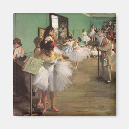 Dansles door Degas, Vintage Impressionisme Ballet Magneet (Voorkant)
