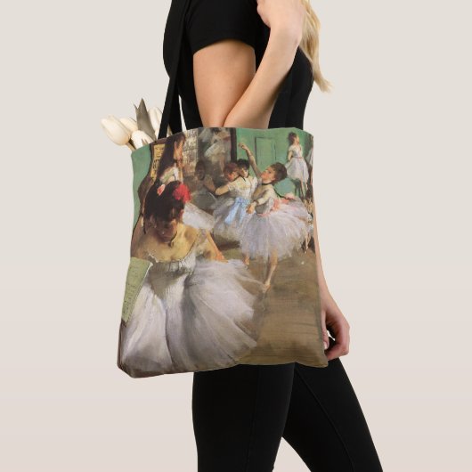 Dansles van Degas, Vintage Impressionisme Ballet Tote Bag (Dichtbij)