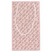 Danslessen Cadeau Tas (Roze) Klein Cadeauzakje (Achterkant)
