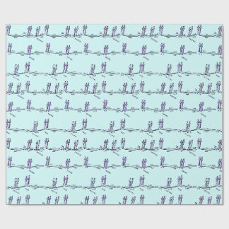 Danslessen Inpakpapier (Blauw)