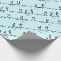 Danslessen Inpakpapier (Blauw)
